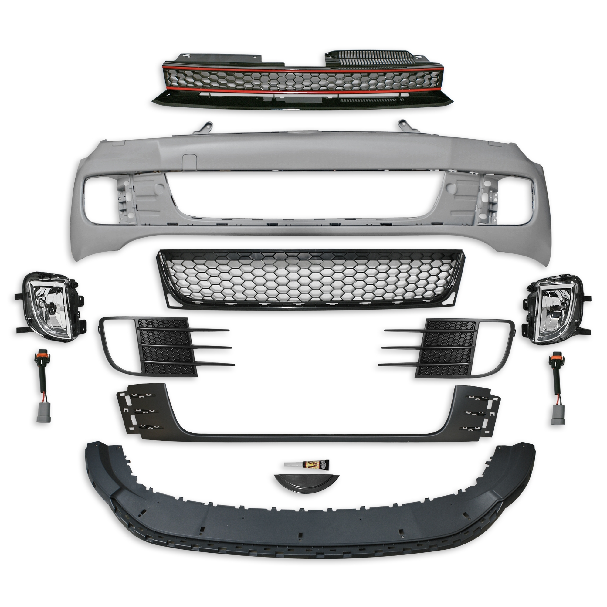 Front bumper Golf 6 " GTI" style